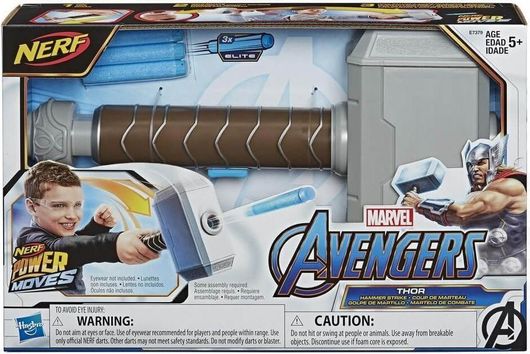 Nerf Power Moves Marvel Avengers Thor Hammer Strike Σφυρί Του Θωρ