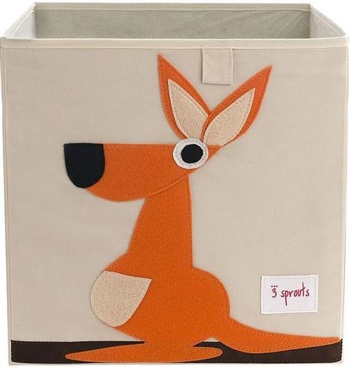 Παιδικό Κουτί Αποθήκευσης 3 Sprouts Πτυσσόμενο Kangaroo 33cm Πορτοκαλί