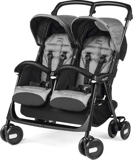 Καρότσι Διδύμων Peg Perego Aria Twin Shopper Γκρί
