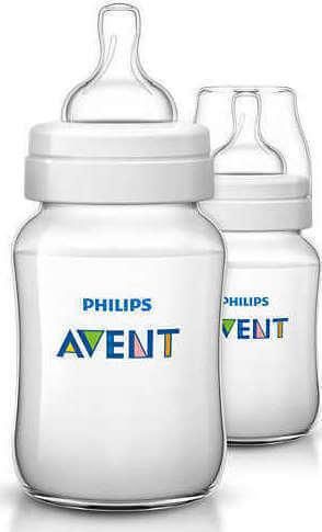 Μπιμπερό Philips Avent Κατά Των Κολικών Πλαστικό 260ml 2τμχ Scf813/27