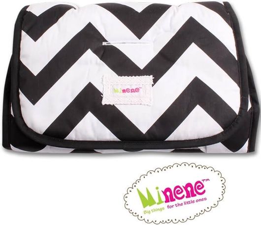 Κάλυμμα Καροτσιού Minene Ασπρόμαυρα Ζιγκ Ζαγκ 35cmx75cm