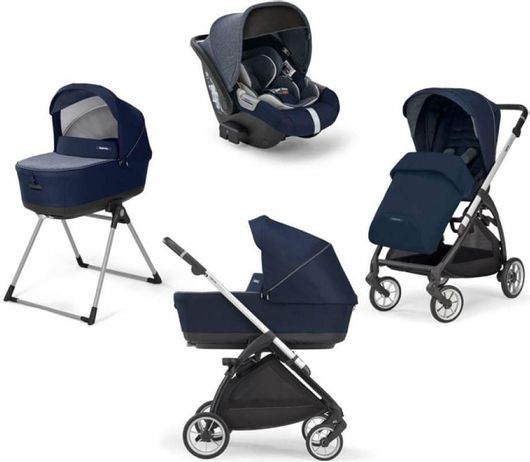 Πολυκαρότσι Inglesina Electa Quattro με Cab Soho Blue / Silver Black Navy Μπλε