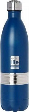 Μπουκάλι Θερμός Ecolife 1lt Inox Μπλε
