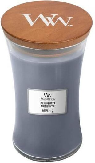 Κερί Αρωματικό με Ξύλινο Φυτίλι - Large - Evening Onyx