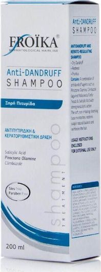 Σαμπουάν Froika για Ευαίσθητο Τριχωτό κατά της Πιτυρίδας & της Τριχόπτωσης για Ξηρά Μαλλιά 200ml