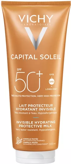 Vichy Capital Soleil Fresh Hydrating Milk Αντηλιακό Αδιάβροχο SPF50 300ml