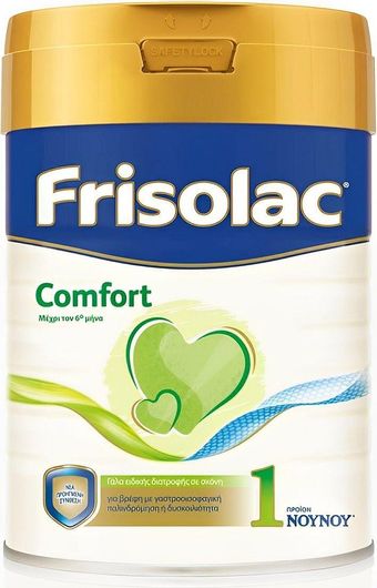 Γάλα σε Σκόνη ΝΟΥΝΟΥ Frisolac Comfort 1 800gr για 0-6 Μηνών