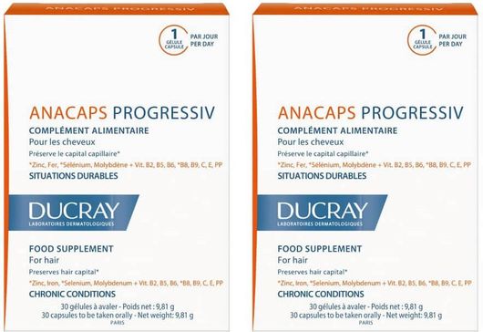 Ducray Anacaps Progressiv 2 x 30 Κάψουλες