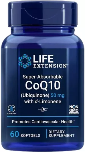 Life Extension Super Absorbale CoQ10 D-Limon 100mg 60 Μαλακές Κάψουλες