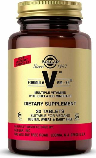 Solgar Formula VM-75 Βιταμίνη για Ενέργεια 30 Ταμπλέτες