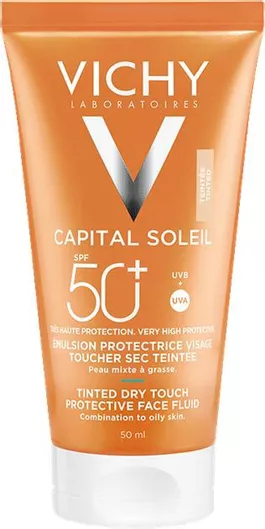 Vichy Ideal Soleil Αντηλιακή Κρέμα Προσώπου Αδιάβροχη SPF50+ 50ml
