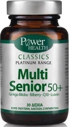 Power Of Nature Platinum Range Multi Senior 50+ Πολυβιταμίνη για Ενέργεια 30 Ταμπλέτες
