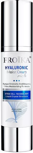 Κρέμα Προσώπου Froika Moist Rich 24ωρη Ενυδατική & Αντιγηραντική για Ξηρές Επιδερμίδες με Υαλουρονικό Οξύ 50ml