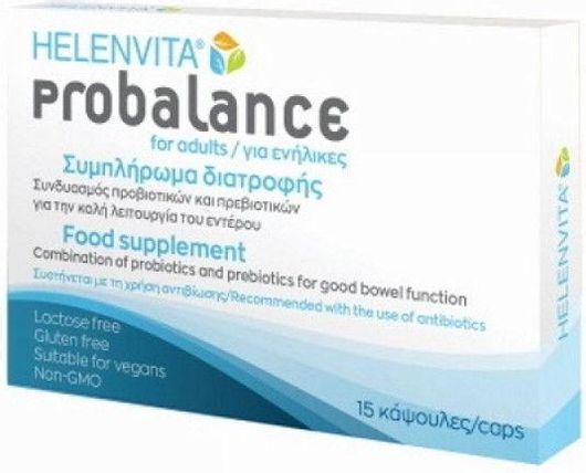 Helenvita Probalance με Προβιοτικά και Πρεβιοτικά 15 Κάψουλες