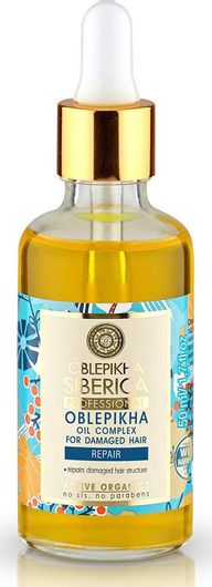 Λάδι Μαλλιών Natura Siberica Oblepikha Complex for Damaged Hair για Επανόρθωση 50ml