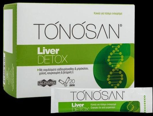 UNI-PHARMA Tonosan Liver Detox Ειδικό Συμπλήρωμα Διατροφής 20 φακελίσκοι