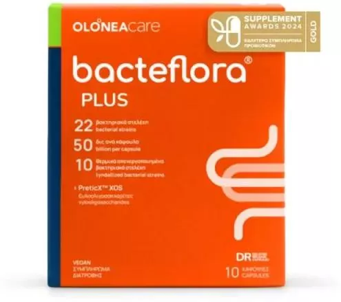 Olonea BacteFlora Plus με Προβιοτικά και Πρεβιοτικά 10 κάψουλες
