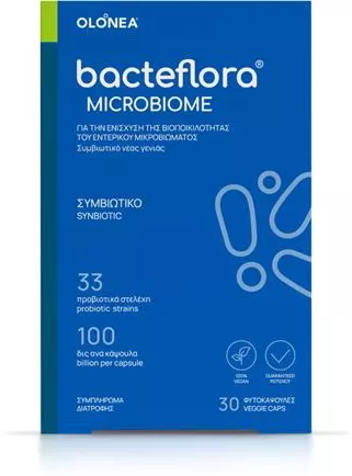 Προβιοτικά Olonea Bacteflora Microbiome 30 Κάψουλες