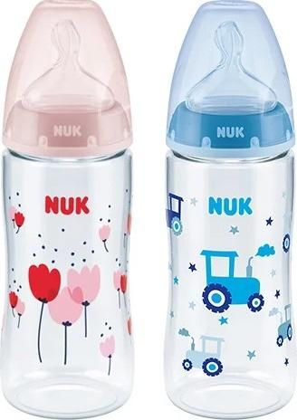 Nuk First Choice Plus Πλαστικό Μπιμπερό με Θηλή Σιλικόνης 6-18m 360ml