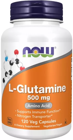 Now Foods L-Glutamine 500mg 120 Κάψουλες
