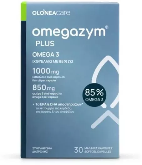 Olonea Omegazym Plus Ιχθυέλαιο 850mg 30 Μαλακές Κάψουλες