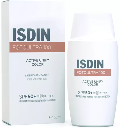 Isdin FotoUltra 100 Active Unify Color Fusion Fluid Αντηλιακή Κρέμα Προσώπου SPF50 με Χρώμα 50ml