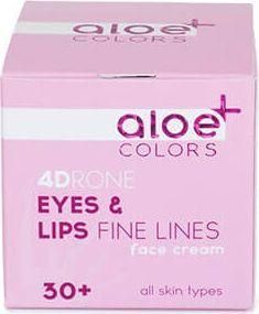 Aloe Colors 4Drone Ενυδατική & Αντιγηραντική Κρέμα Ματιών & Χειλιών με Χρώμα κατά των Μαύρων Κύκλων με Υαλουρονικό Οξύ & Aloe Vera 30ml