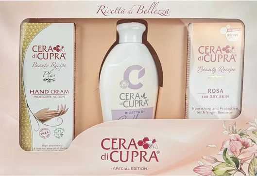 Σετ Περιποίησης Προσώπου Cera Di Cupra Ενυδατική Χεριών 75ml & Γαλάκτωμα Καθαρισμού 200ml & Ενυδατική Κρέμα Προσώπου 75ml