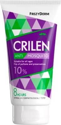 Εντομοαπωθητικό Γαλάκτωμα Frezyderm Crilen Anti Mosquito 10% Άοσμο 150ml