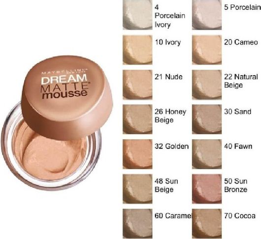 Foundation Matte Mousse Maybelline Dream 030 Sand SPF18 18ml