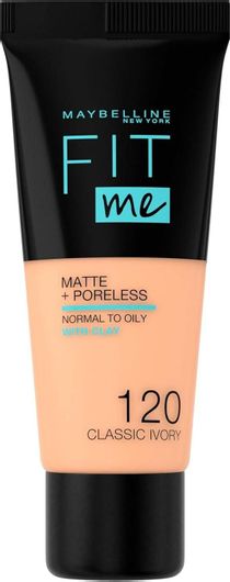 Foundation Maybelline Fit Me Matte & Poreless 120 Classic Ivory 30ml
