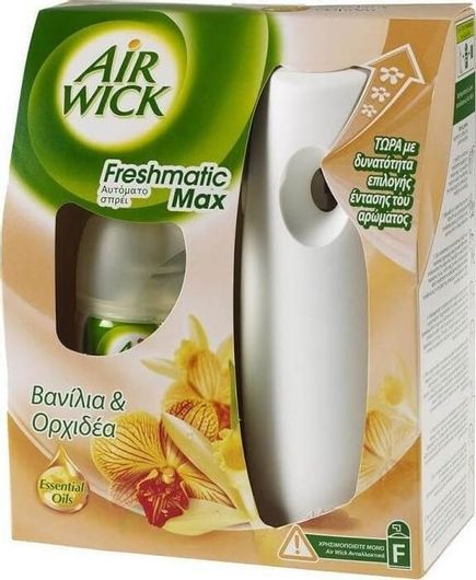 Συσκευή Αυτόματου Ψεκασμού Airwick Freshmatic Βανίλια & Ορχιδέα 250ml