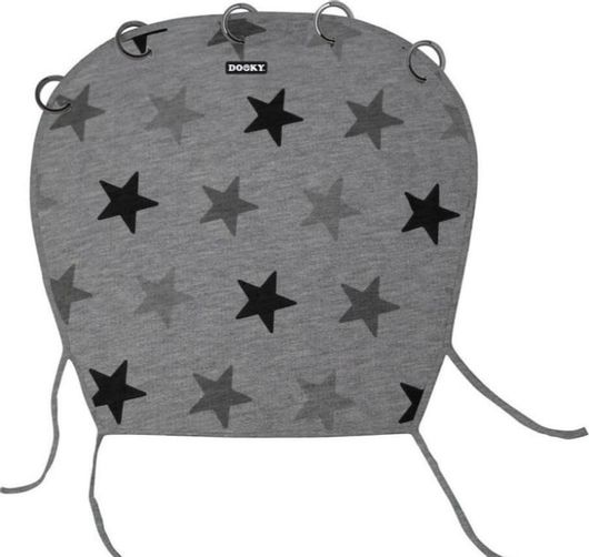 Ηλιοπροστασία Καροτσιού Dooky με Προστασία UV Αστέρια Γκρι