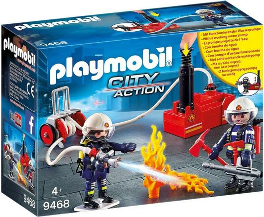 Playmobil City Action Πυροσβέστες με Αντλία Νερού για 4 ετών