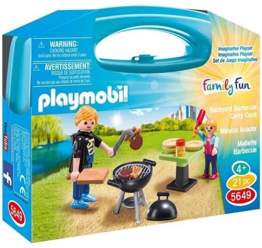 Playmobil Βαλιτσάκι Family Fun Βαλιτσάκι Barbecue για 4 ετών