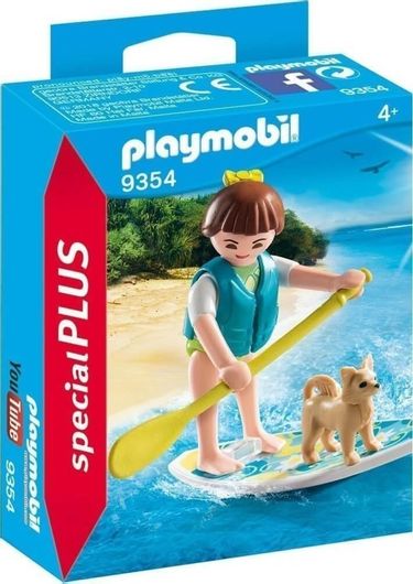 Playmobil Κορίτσι με Σανιδά Sup  για 4+ Ετών #9354