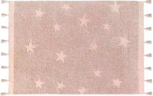  Παιδικό Χαλί Lorena Canals Hippy Stars Vintage 120X175 Ροζ