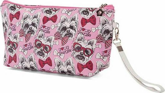 Τσαντάκι Θαλάσσης Benzi Ry2019006 Ροζ Σκυλάκια 27X7X14