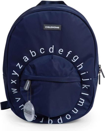 Σχολική Τσάντα Δημοτικού Πλάτης Childhome School Abc Navy/White