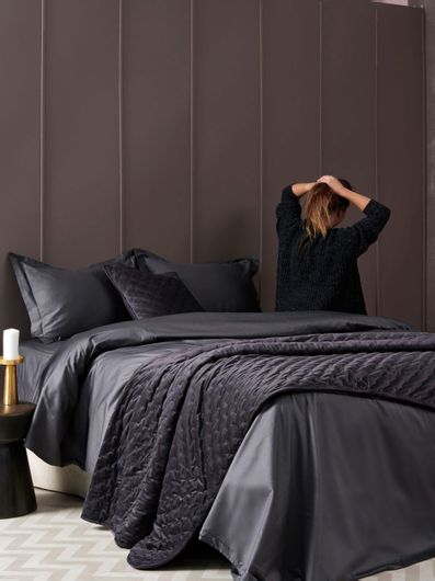 Σεντόνι Υπέρδιπλο Palamaiki Luxe Sateen 245x270cm Coal