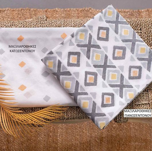 Σετ Μαξιλαροθήκες Palamaiki Fashion Fl6113 Μαξιλαροθηκες Κατωσεντονο 50x75