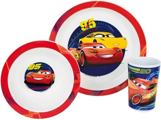 Παιδικό Σετ Φαγητού Ango Cars 3τμχ