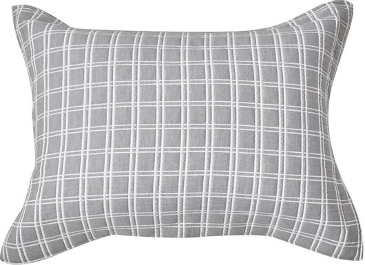 Μαξιλαροθήκη Ματλασέ Kentia Loft Sallow 22-Grey 50x70+5