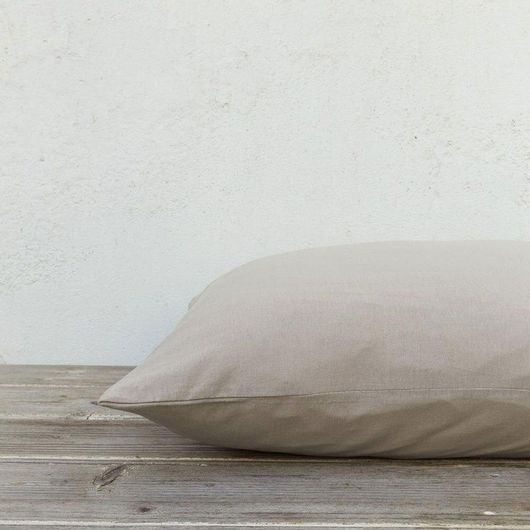 Σετ Μαξιλαροθήκες Μακό Nima Bed Linen Naem Ss2021 Cigar Beige 52x72