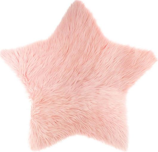 Γούνινο Πατάκι (90X90) A-S Fur Star Pink 158520 90X90 