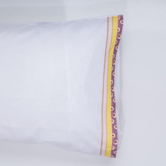 Σετ Μαξιλαροθήκες White Fabric Kitty White 50x70