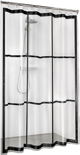 Κουρτίνα Μπάνιου Πλαστική (180x200) Sealskin Brix Black 180Πx200Υ