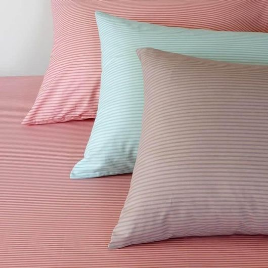 Σετ Μαξιλαροθήκες Melinen Mixology Stripe Grey 50x70