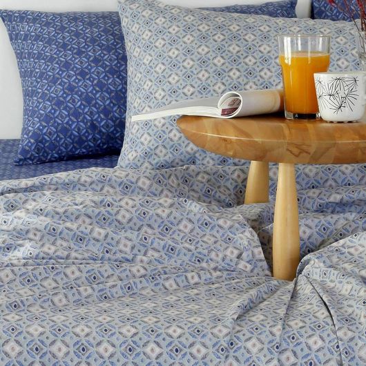 Σετ Μαξιλαροθήκες Melinen Ultra Alexa Blue Μαξιλαροθηκες Πανωσεντονο 50x70