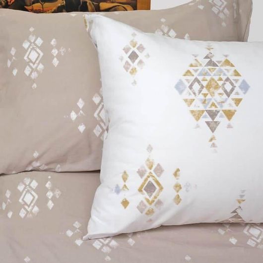 Σετ Μαξιλαροθήκες Melinen Ultra Pedro Grey Μαξιλαροθηκες Πανωσεντονο 50x70